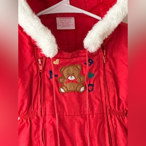 Heart Warmers Hooded Snow Suit Removable Mitten Boots Toddler 24.5"-33.5" T - Picture 2 of 14